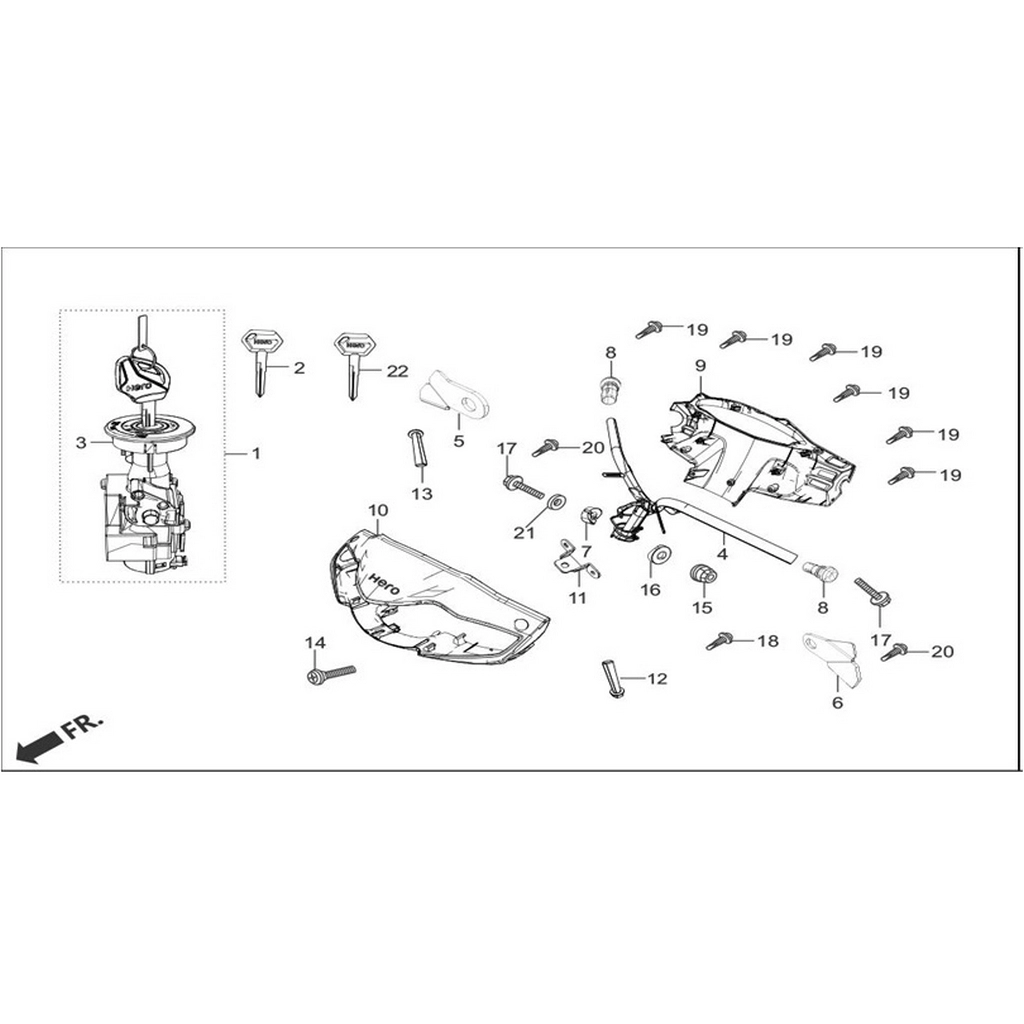 HERO DUET LX CIVATA #HR110-DT F0412